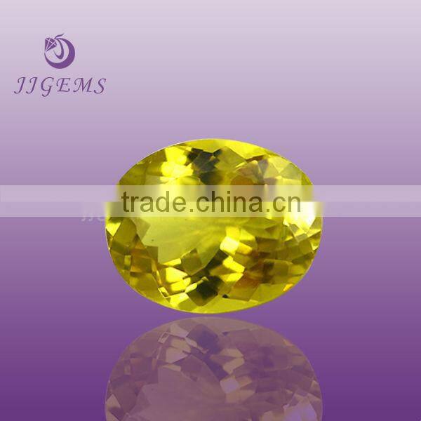 synthetic oval yellow wholesale raw crystal stone