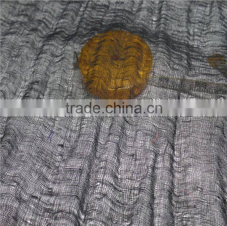 Ultra-thin high-end natural linen cotton crepe mechanism