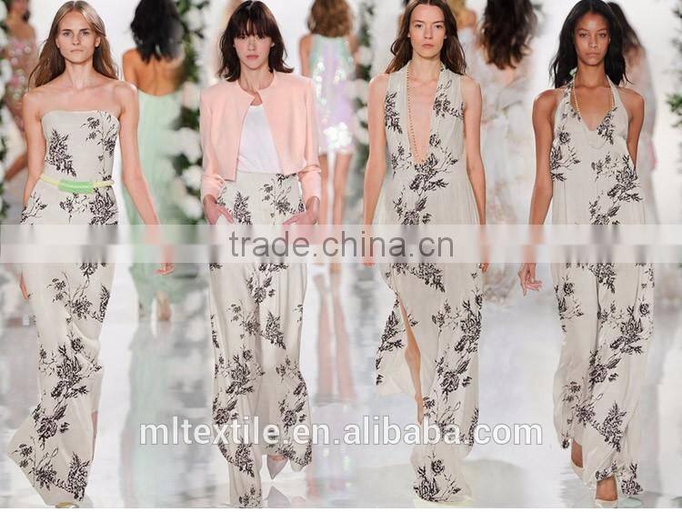 floral crepe de chine 100 silk digital print silk fabric