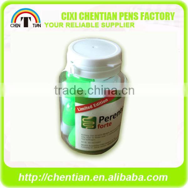 Cixi Chentian New Design Pill Shape Stylus Mini Highlighter Marker Pen Bulk , PP, In PVC Bag Or Bottle