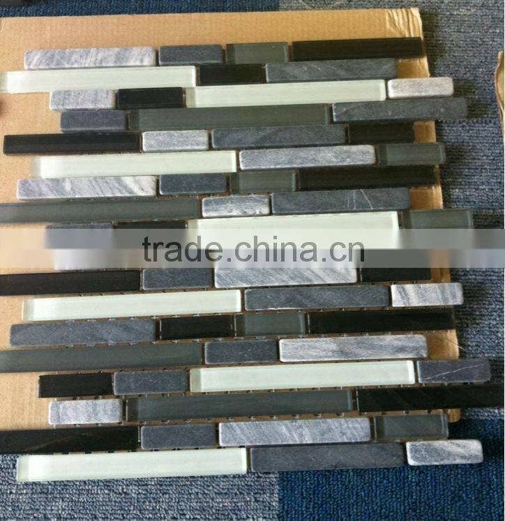 slate and glass mosaic mix(sg13)