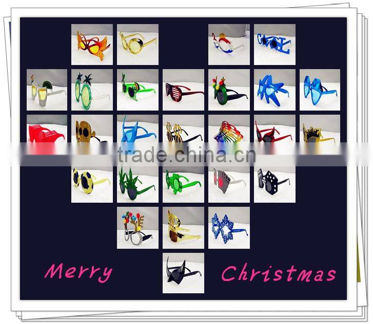 colorful cazy christmas & party glasses for funny