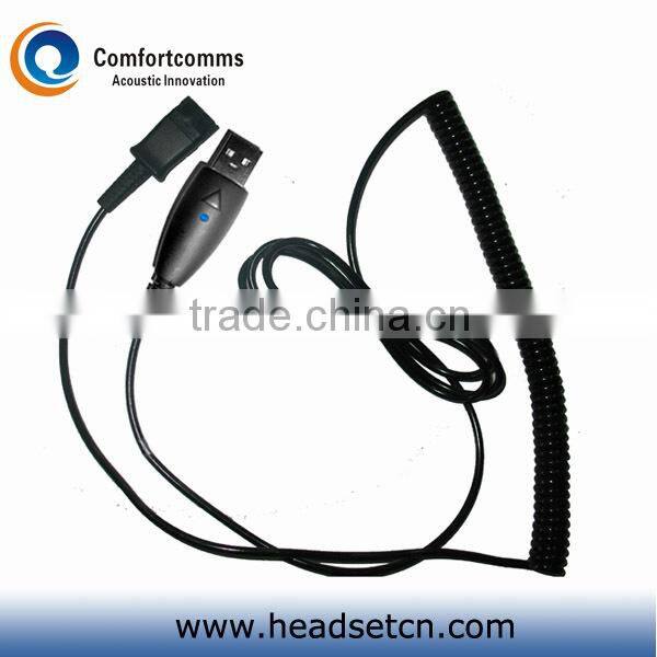 Call center usb stereo headset with mic and volume control for pc HSM-602FPQDUSBS