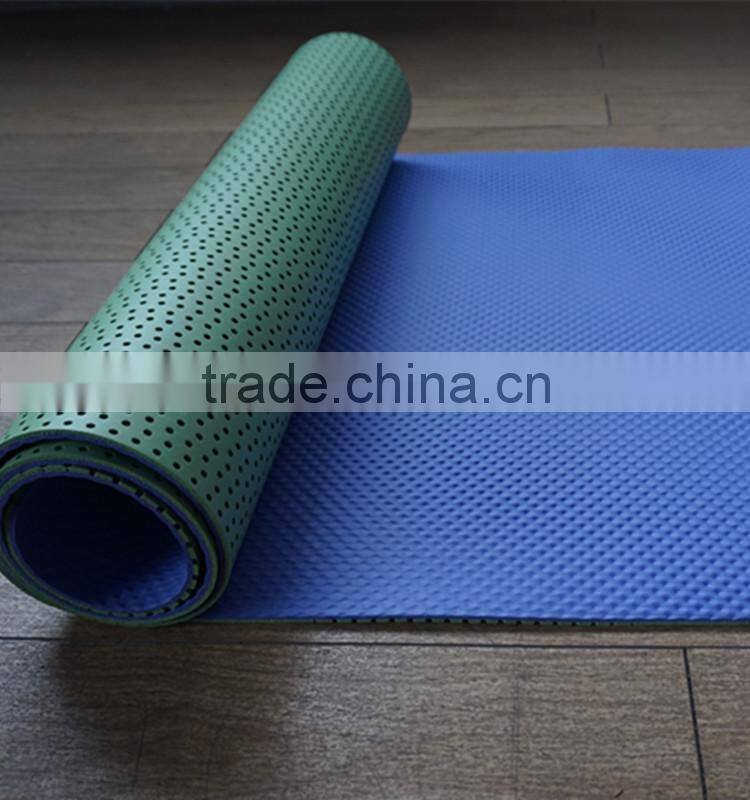 high density exercise yoga mat non-skid honeycomb style