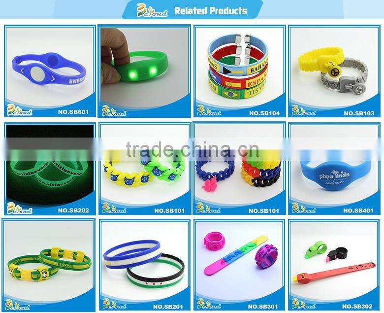 High quality soft texture promotional silicone bracelet