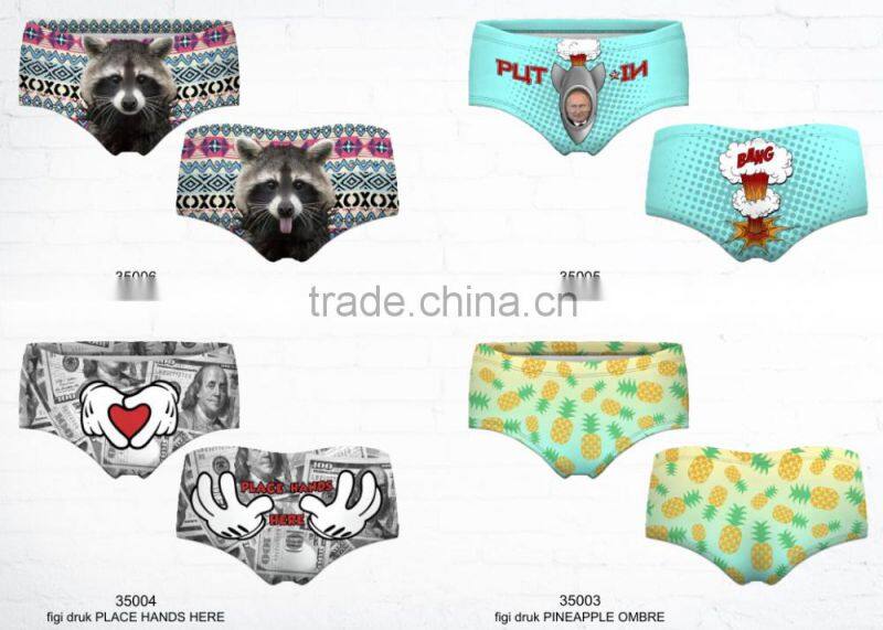 3D print 10pcs selling factory direct sale fast deliver summer new style fashion boxer underpants for fashion women wear