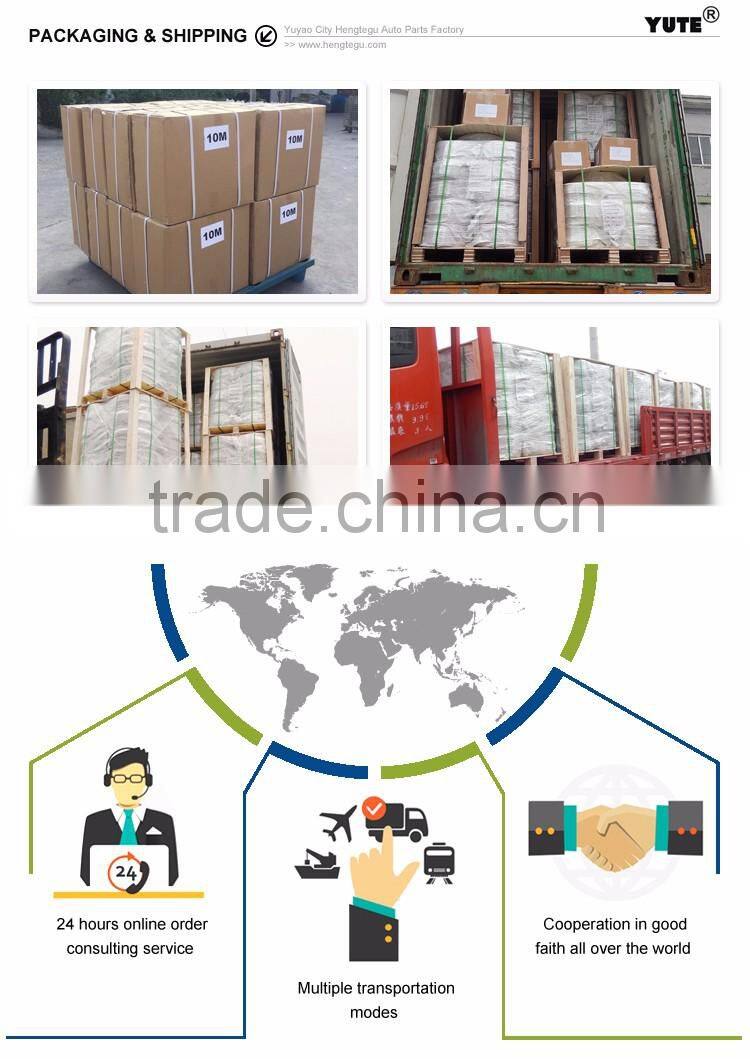 yute brand wholesale sae j1402 black air brake hose with brass fittings