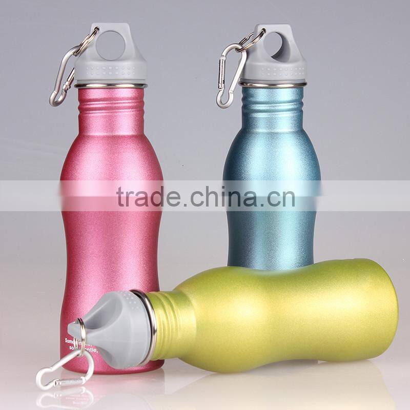 Outdoor sport cucurbit 550ml stainless steel travel water bottle