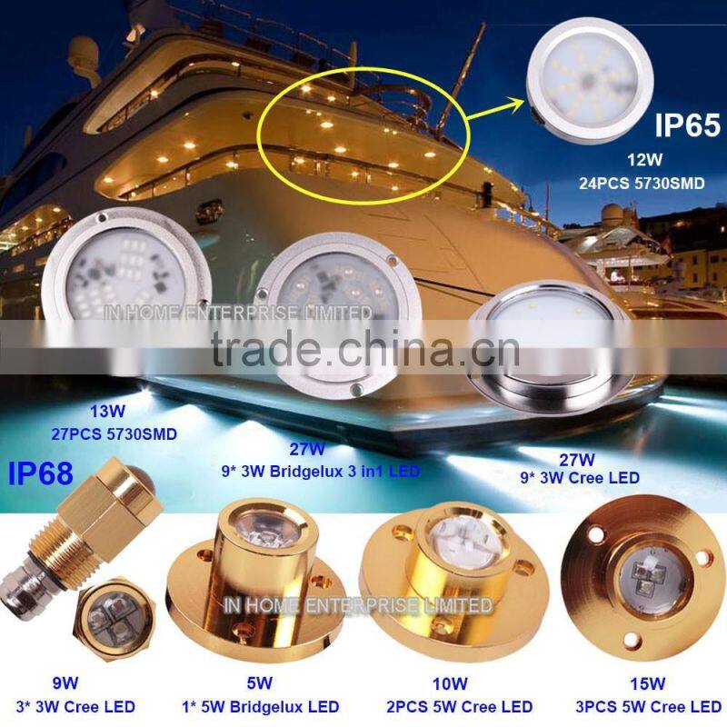 10W IP68 Boat Underwater Lighting 10 - 30V DC Boat Led Lights