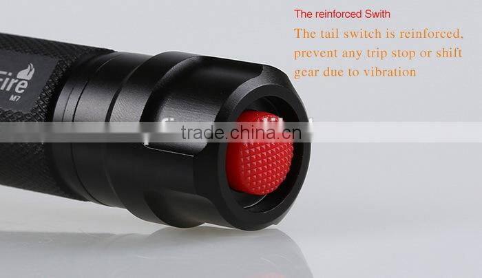 SupFire using 3*AAA battery or 18650 battery power style flashlight