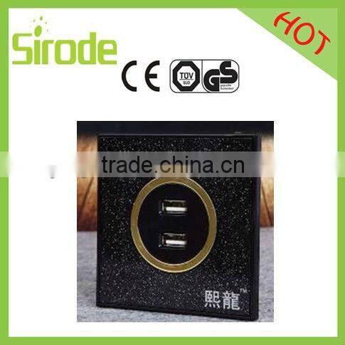 High Quality Modern Germany Type Socket + USB Port