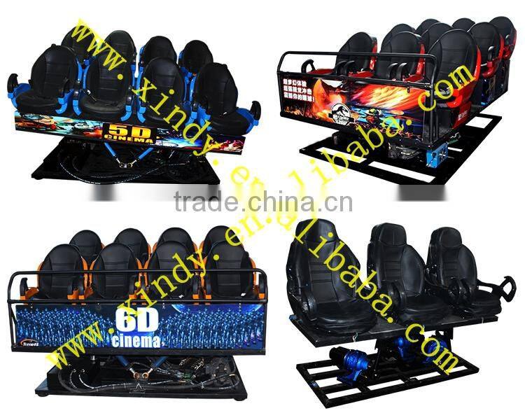 Hot sale dynamic and motion 7d cinema hydraulic