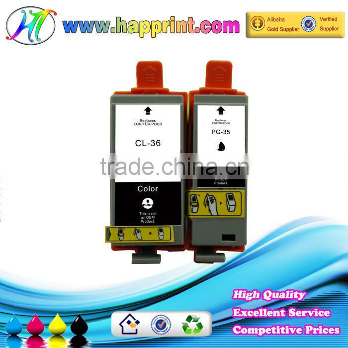 China ink cartridge PGI-35 CLI-36 compatible ink cartridge for Canon printer