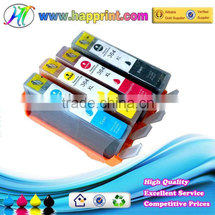 Hot Sales for compatible ink cartridges for hp 364XL BK/PBK/C/M/Y for inkjet printer