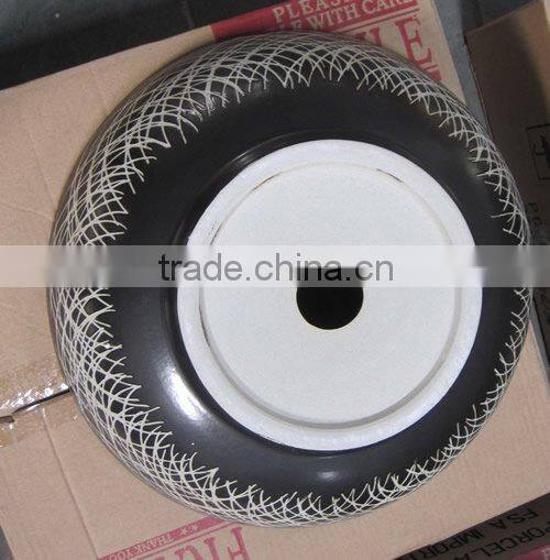 Hand Carved Patterns Ceramic Bathroom Antique Sinks