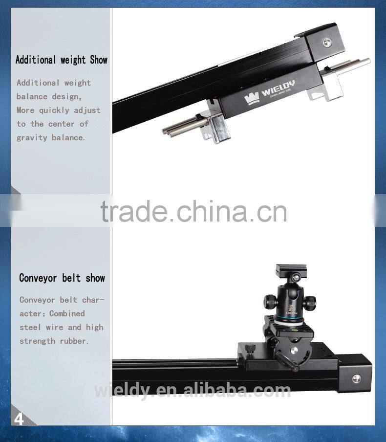 Wieldy video camera jib crane slider