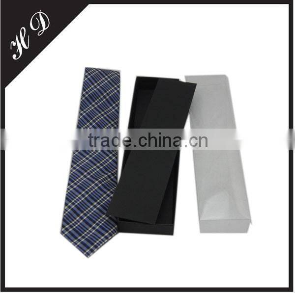 Black Tie Gift Boxes With PVC Separate Lids