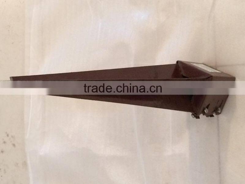 Chinese spiral ground anchor for post