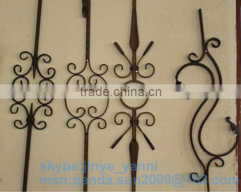 Staircase guardrail wrought iron baluster
