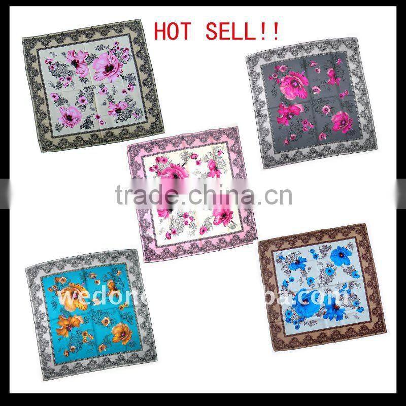 custom printing twill silk scarves