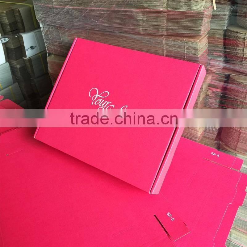 Pink Corrugated Mailer box and Corrugated Shipping box and corrugated board