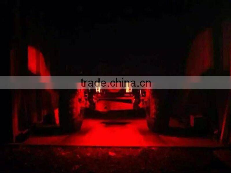 RGB LED Rock Light With Bluetooth / Cell Phone / Timing / Music Mode / Flashing / Automatic Control Under OffRoad Truck SUV ATV