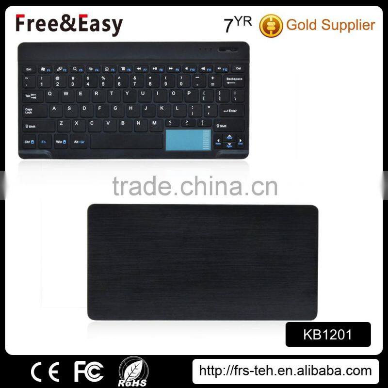 Trade assurance Built-in lithium battery touchpad bluetooth keyboard