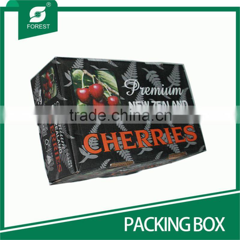 TWO PIECES CORRUGATED FRESH FRUITS PACKAGING BOXES WITH OFFSET PRINT