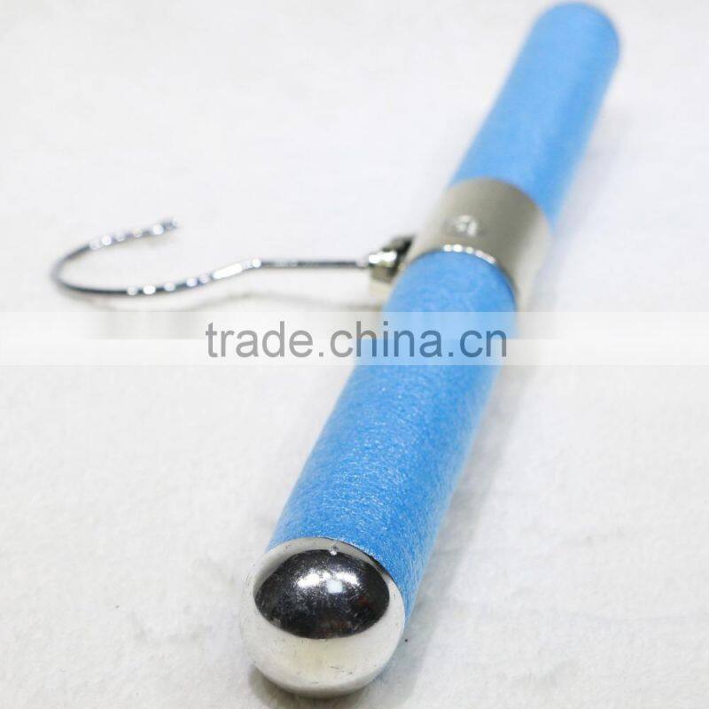 wholesale durable blue fancy folding sponge clothes hanger for display