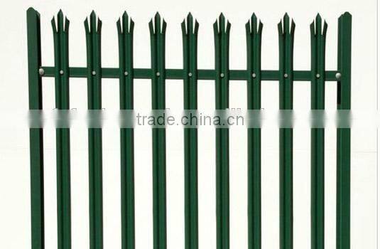 Palisade Fencing made of PVC coated steel
