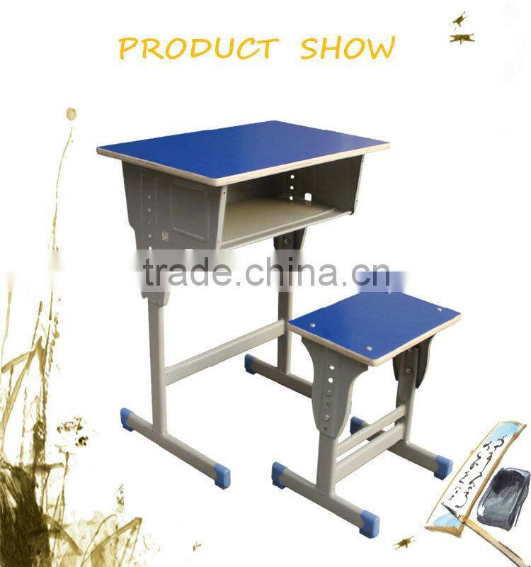 height adjustable office table desk metal school desk with chairs school furnture folding student chair desk