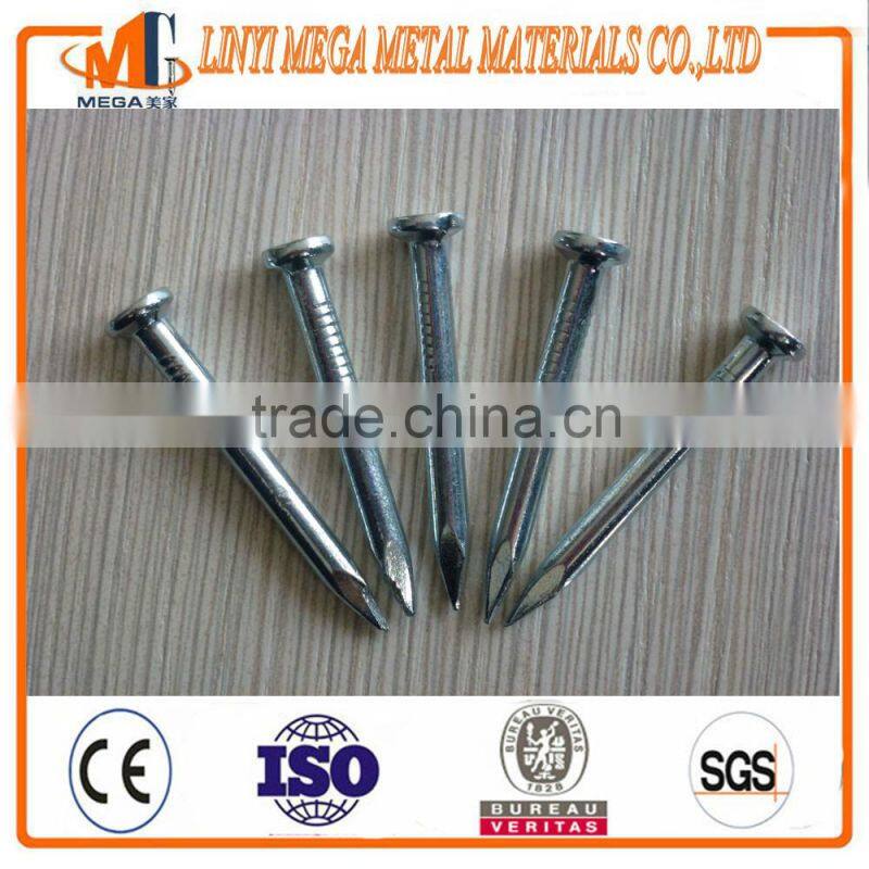 svender supply harp diamond point smooth shank Electro Galvanized steel concrete nail