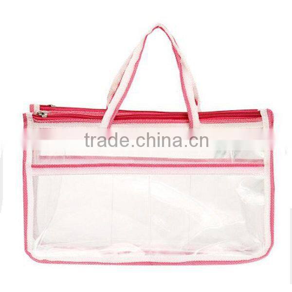 Travel Cosmetic Bag PVC Clear Handbag Organizer Bag