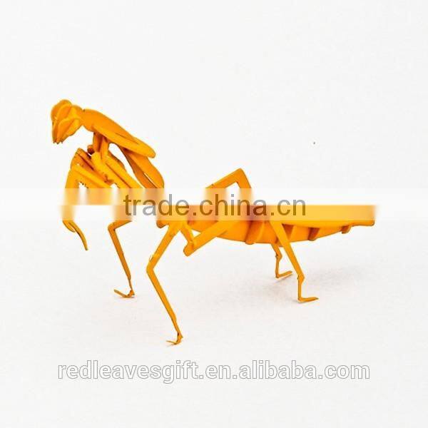 DIY educational child Mantis design toy games super 3d puzzle/paper puzzle