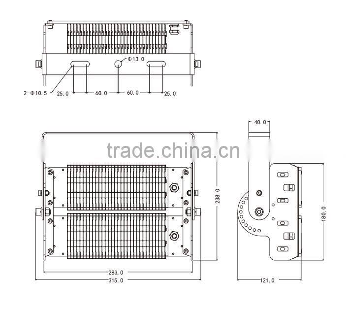 Waterproof IP65 Outdoor ferry port lighting retrofit of LED tunnel light