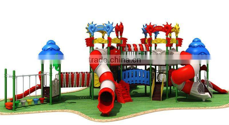 Outdoor plastic slide playground
