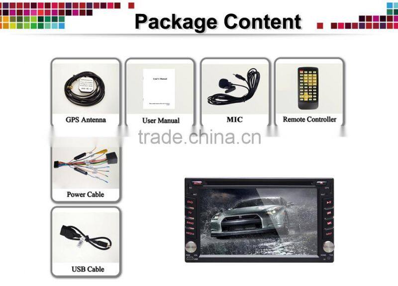 With GPS and bluetooth 2 din navigation for android