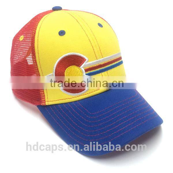 Custom embroidery patch trucker cap