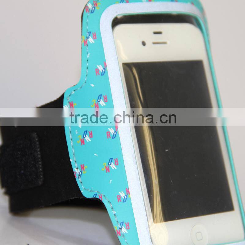 Reflective neoprene armband for iphone 6