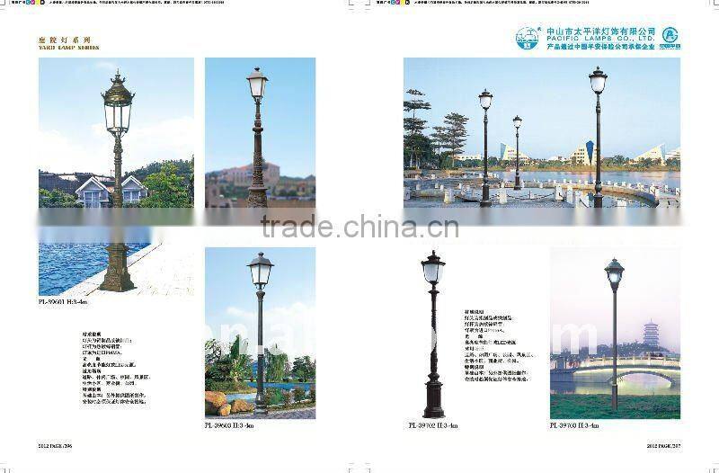 Outdoor LED garden lamp with steel or aluminum material