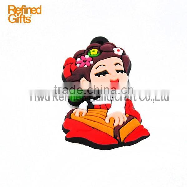 Cute Kids PVC Rubber Soft PVC Fridge Magnets accept bespoke korea style