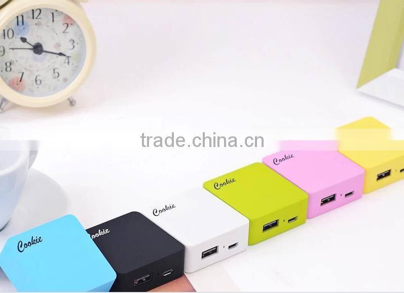 slim mini universal portable square power bank 2800 mah li-polymer battery mobile power