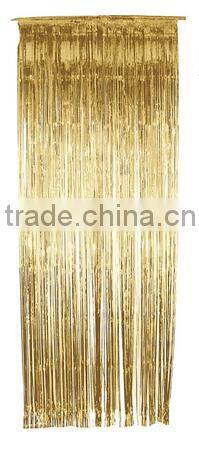 Metallic Gold Door Decoration,Metallic Foil Curtain,Tinsel Curtains Party Decoration