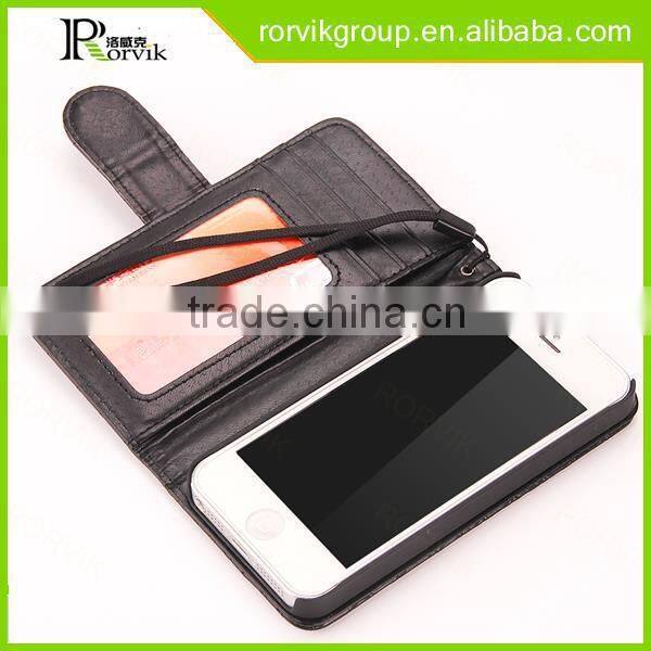 Free sample hot selling wholesale wallet pu mobile cell phone case for iphone5 5S