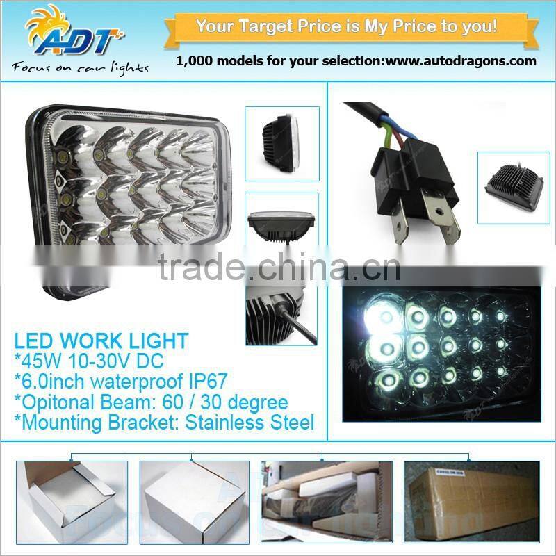 45W Spot Beam LED Work Light Bar Off-road Driving Light Truck ATV UTE Lamp