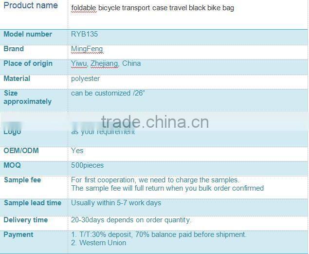 foldable bicycle transport case travel black bike bag