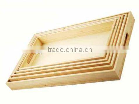 Trade assurance unique Bread storage table decorative wooden tray