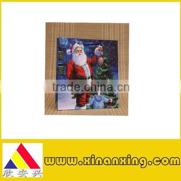 art paper glossy christmas gift bags