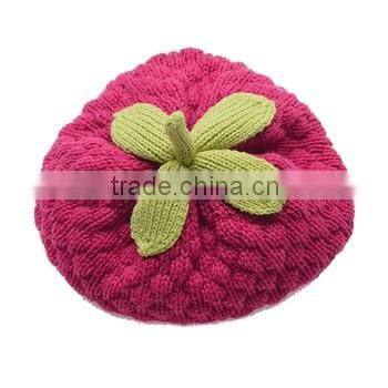 2016 Taobao Lovely 100% Cotton Kniting Cap