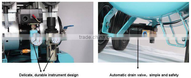 Piston Type oil free super silent dental air compressor (TW5504S)